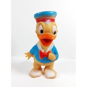 Vintage Rubber Squeaky Toy Combex Little Donald Duck Made in England RARE